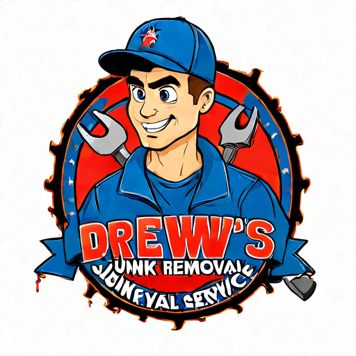 AI Design for Drew's Junk Removal Service. A logo that is memorable and eye catching