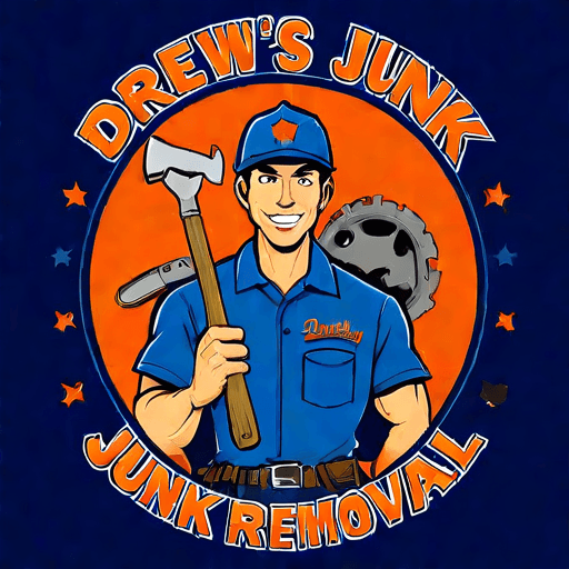 AI Design for Drew's Junk Removal Service. A logo that is memorable and eye catching