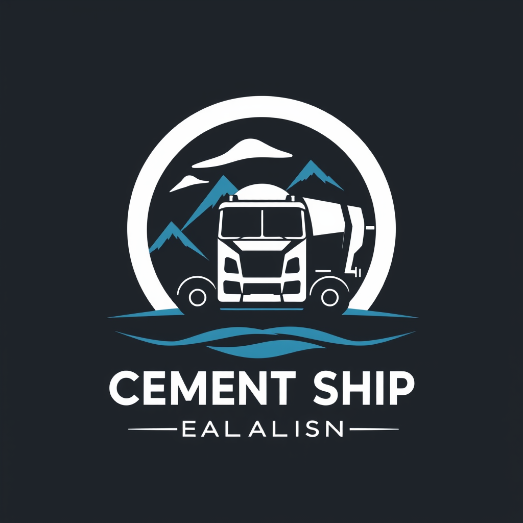 AI Design for Design a logo for cement dealership ship bussiness 