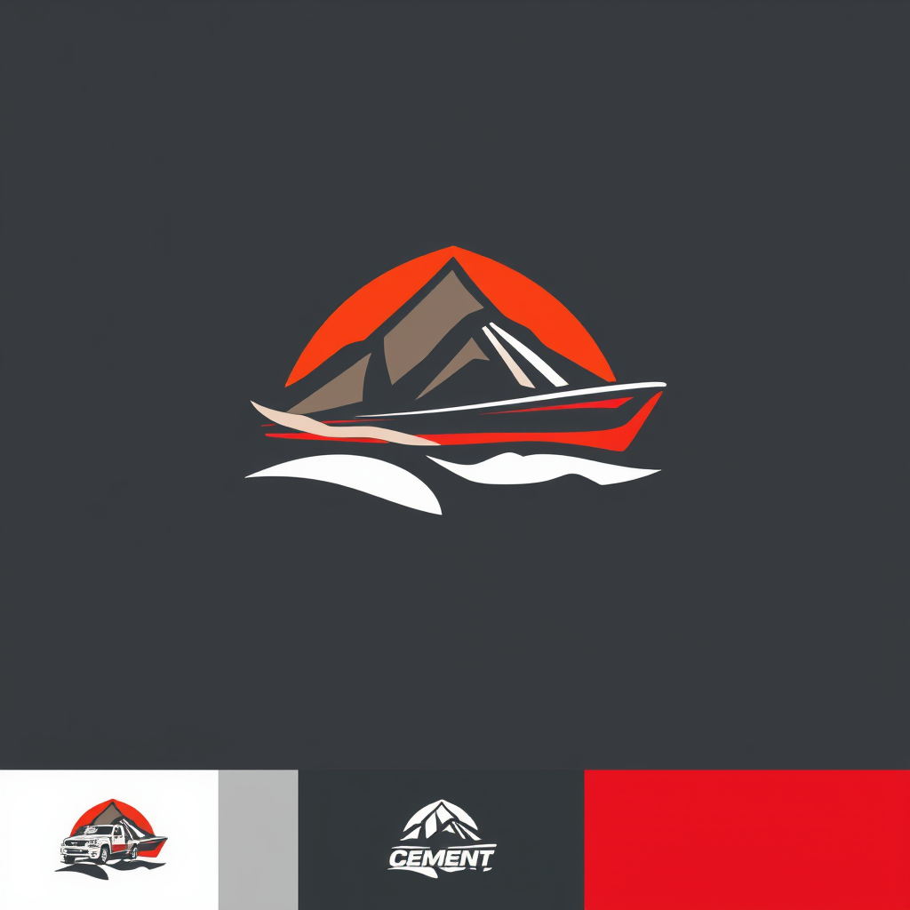 AI Design for Design a logo for cement dealership ship bussiness 