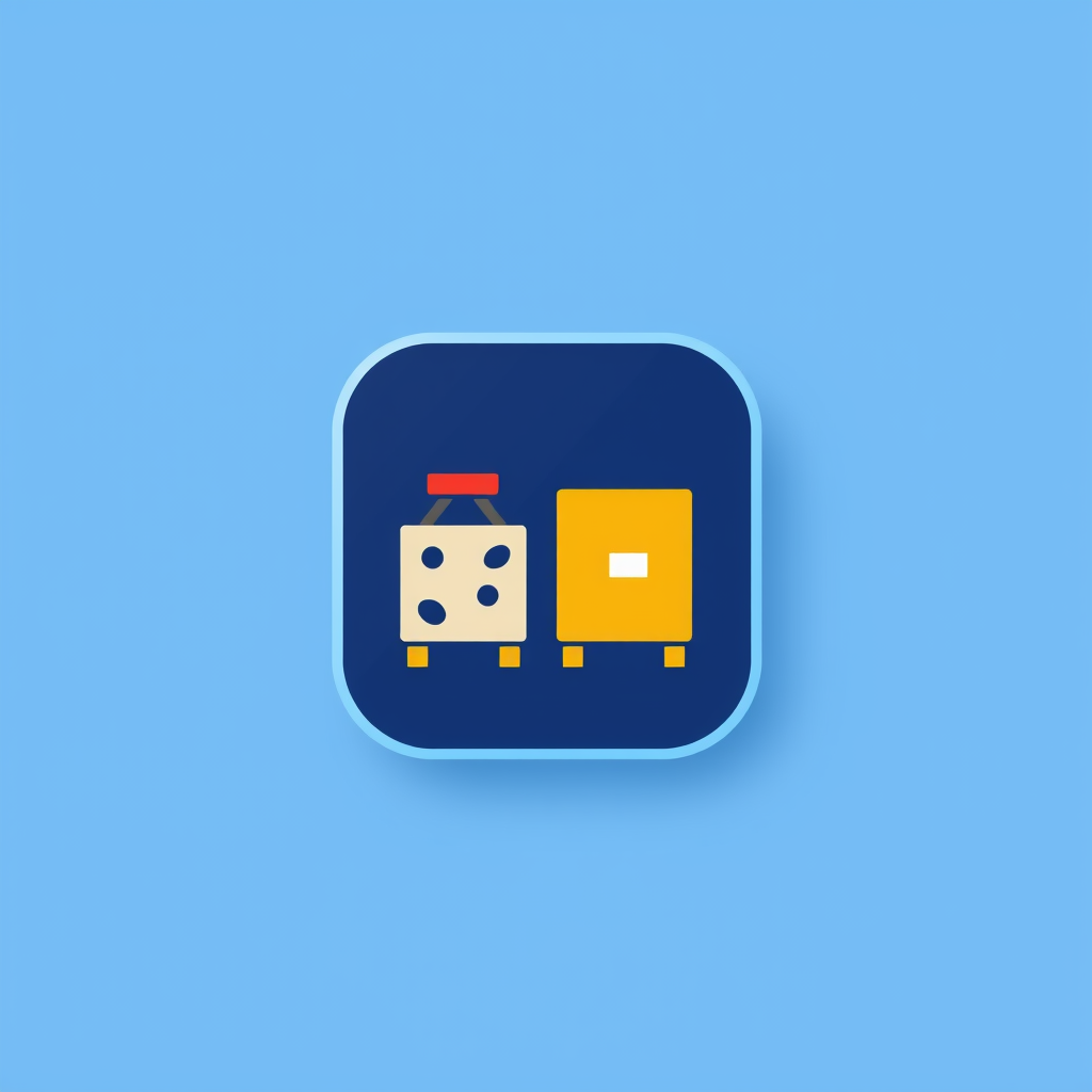 AI Design for an app icon for ios for an inventory app which scaned value assets from asset accounting