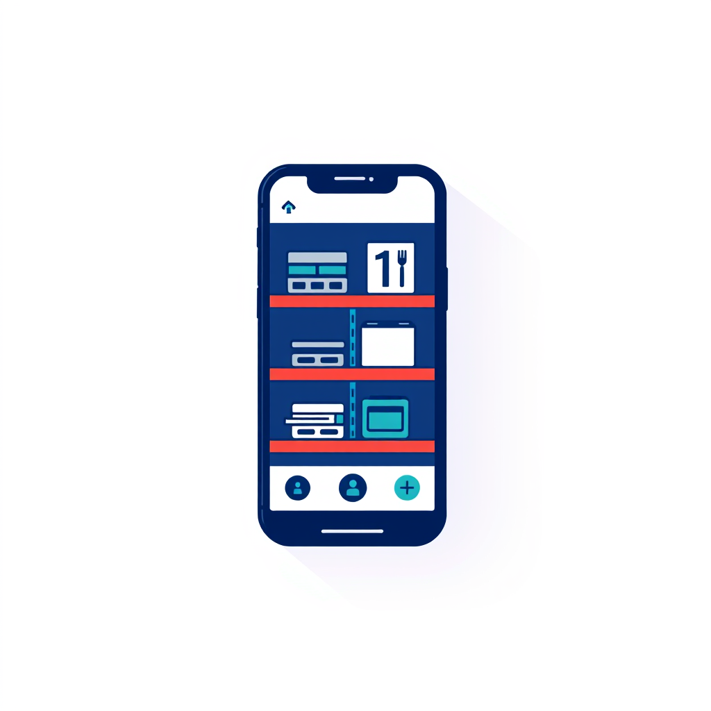 AI Design for an app icon for ios for an inventory app which scaned value assets from asset accounting