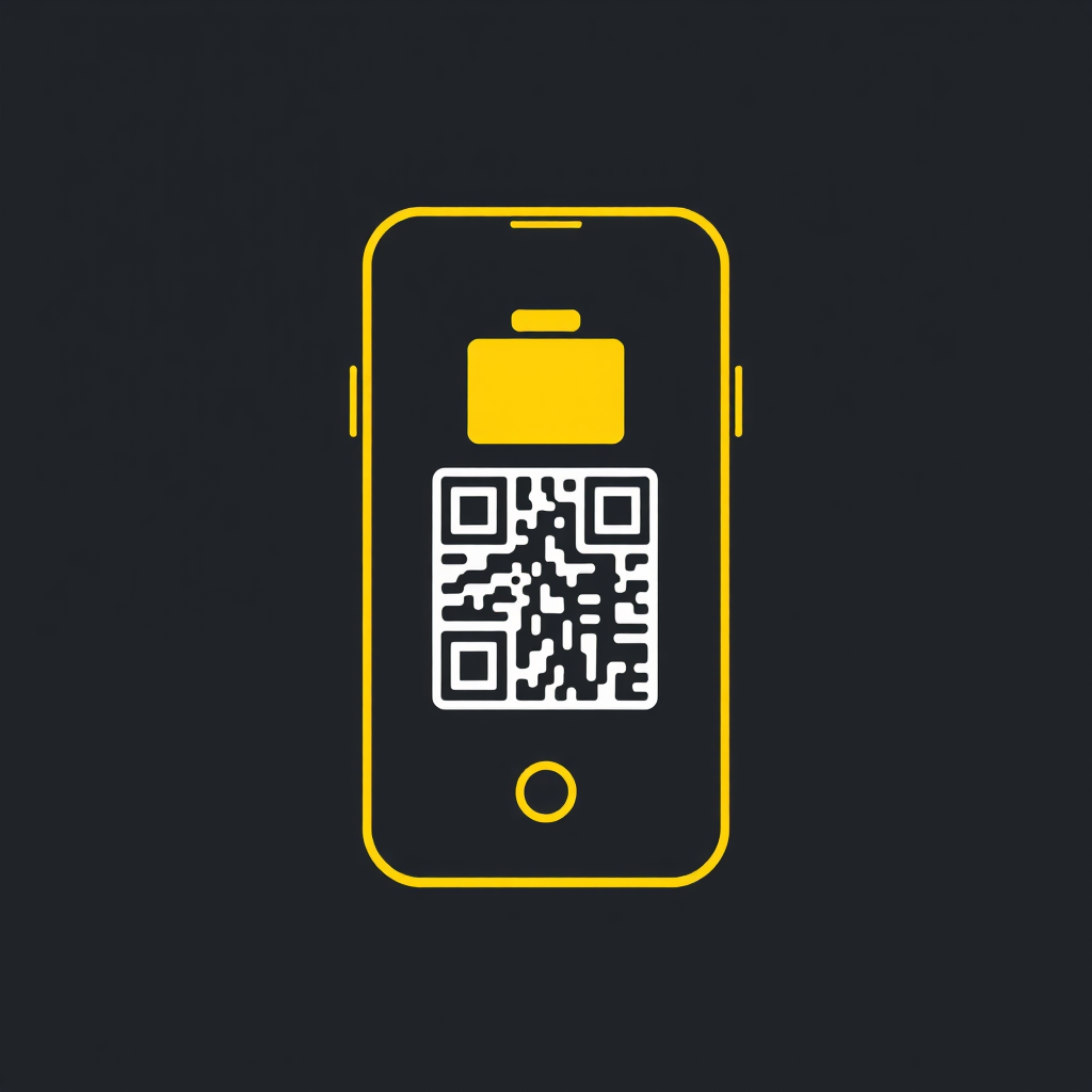 AI Design for icon for a inventory app with qr code