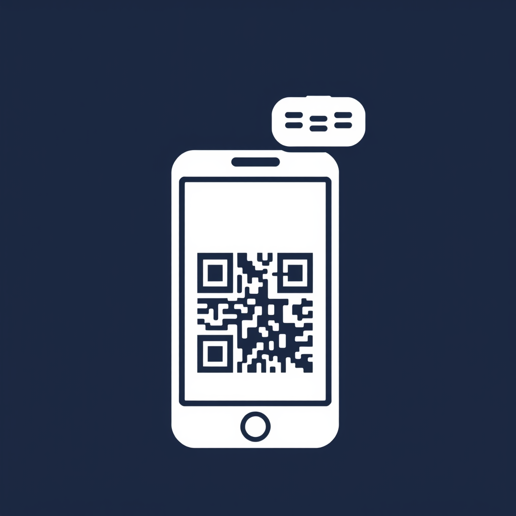 AI Design for icon for a inventory app with qr code