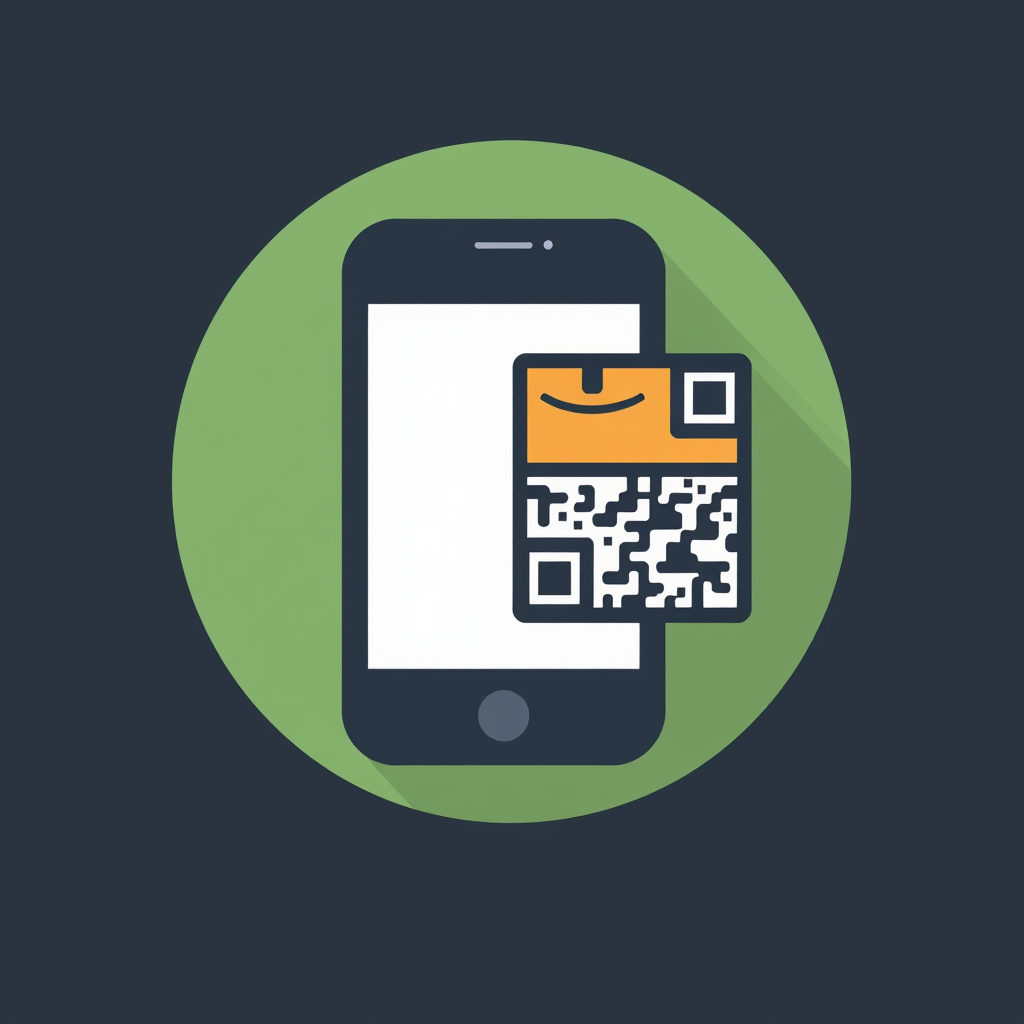 AI Design for app icon for a inventory app with qr code