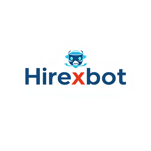 AI Design for Hirexbot,- I need a professional logo with no image write the word in style