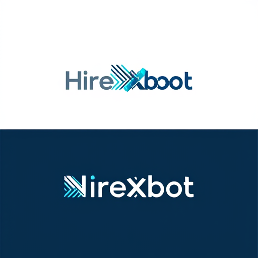 AI Design for Hirexbot,- I need a professional logo with no image write the word in style