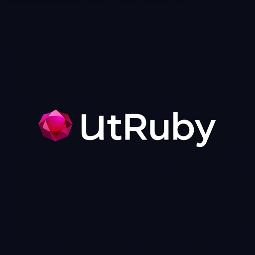 AI Design for FutRuby brand name, contain Ruby vector on logo