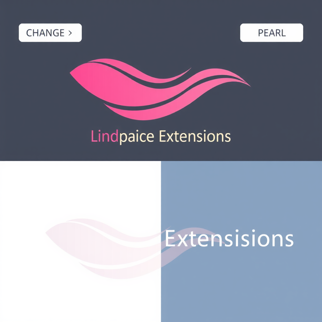 AI Design for Change extensions to Linda Extensiones and change colors to pink and pearl white