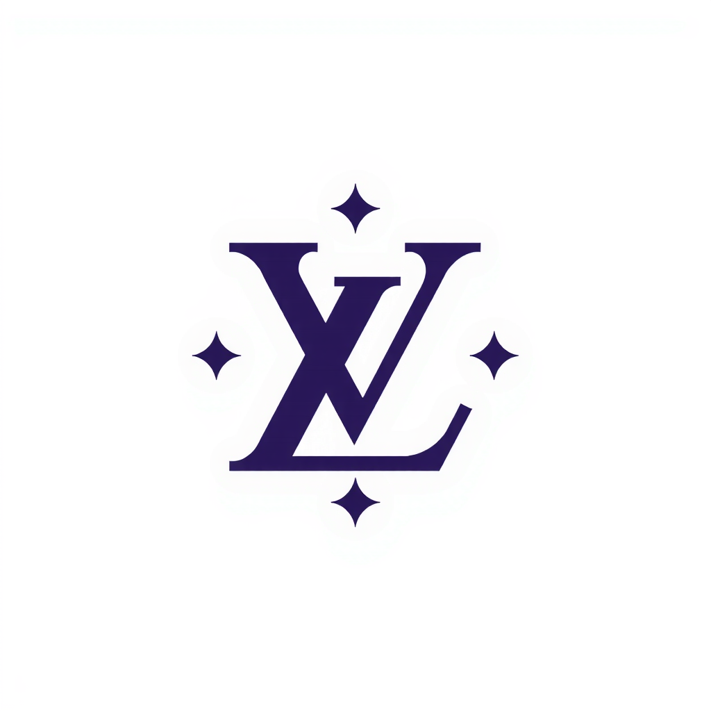 AI Design for create an initial of EM like the LV logo