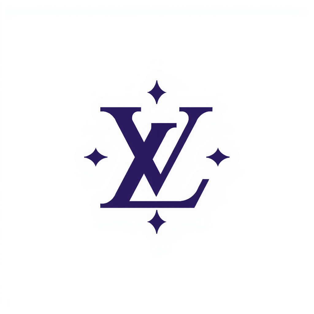 AI Design for create an initial of EM like the LV logo