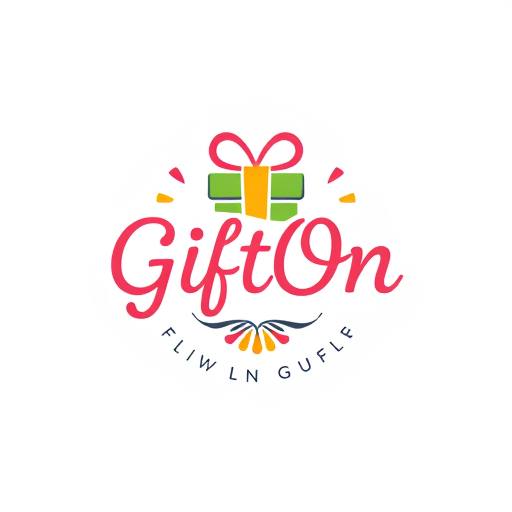 AI Design for A joyful logo for a Gift Shop named 'GiftOn'.