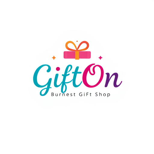 AI Design for A joyful logo for a Gift Shop named 'GiftOn'.