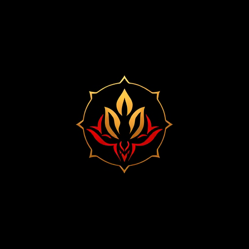 AI Design for use the colour scheme black red and gold, include a noose