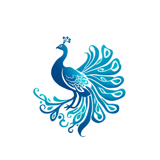 AI Design for cool Peacock