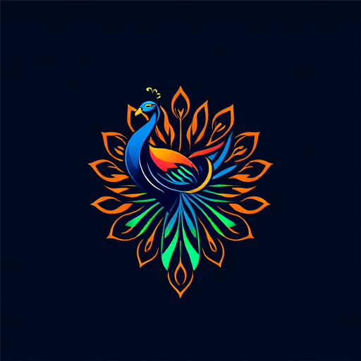 AI Design for cool Peacock