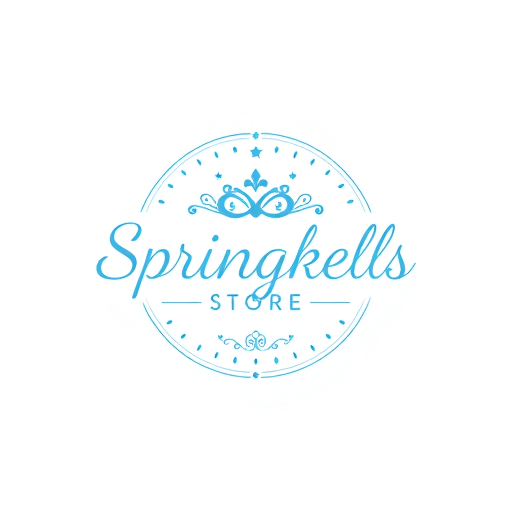 AI Design for Springkels Store dengan konsep Elegant Soft Cute Blue