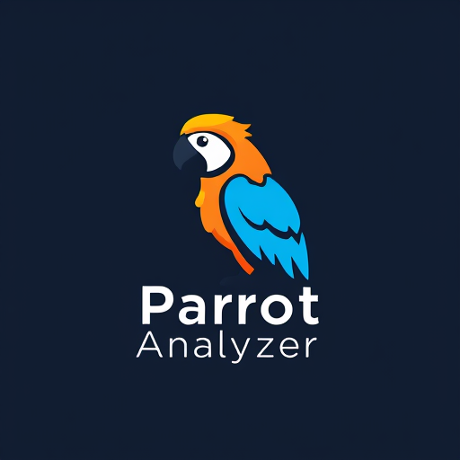 AI Design for Design a logo for an app which is named as a Parrot Analyzer