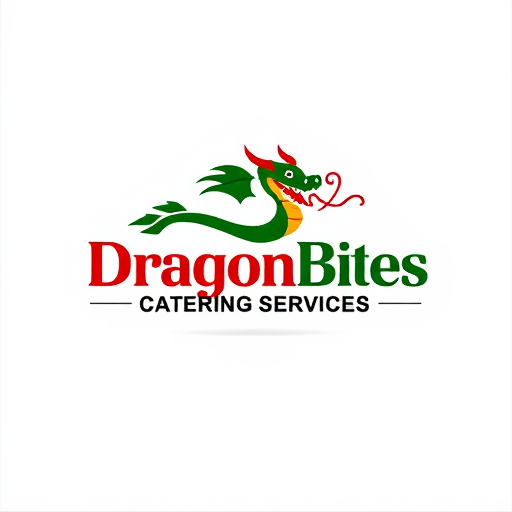 AI Design for DRAGON BITES CATERING SERVICES colorful logo