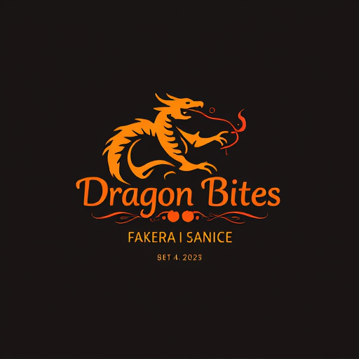 AI Design for Dragon Bites For catering services Logo