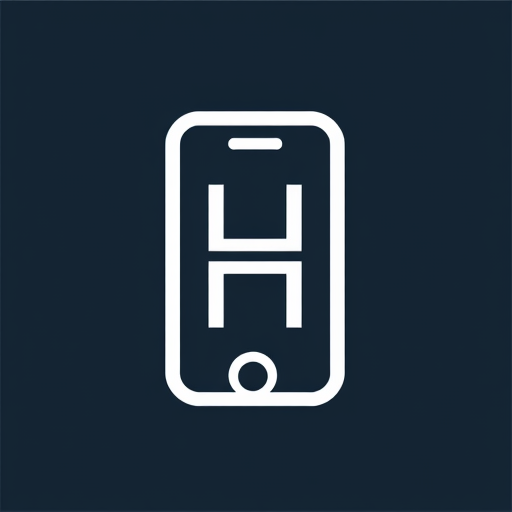 AI Design for The phone's outline forms the shape of the letter "H."