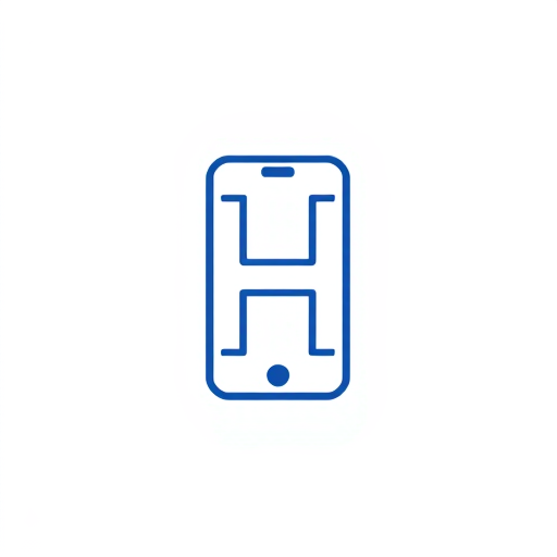 AI Design for The phone's outline forms the shape of the letter "H."