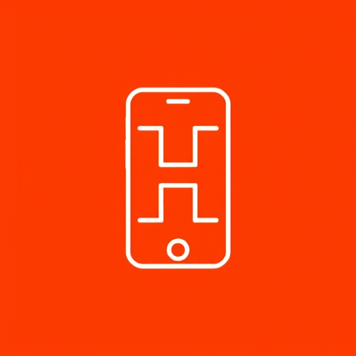 AI Design for The phone's outline forms the shape of the letter "H."