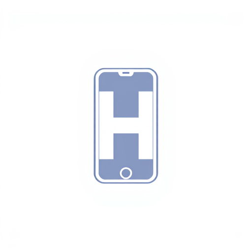 AI Design for The phone's outline forms the shape of the letter "H."