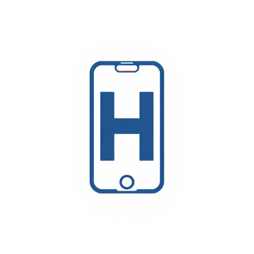 AI Design for The phone's outline forms the shape of the letter "H."