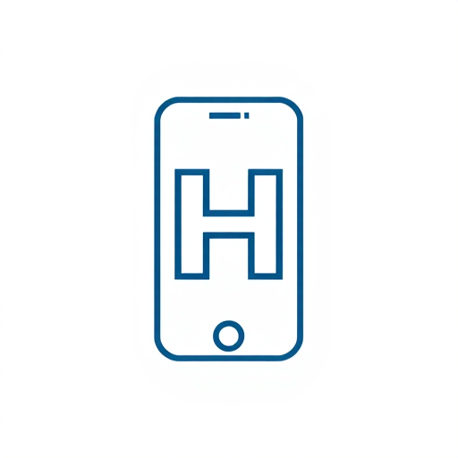 AI Design for The phone's outline forms the shape of the letter "H."