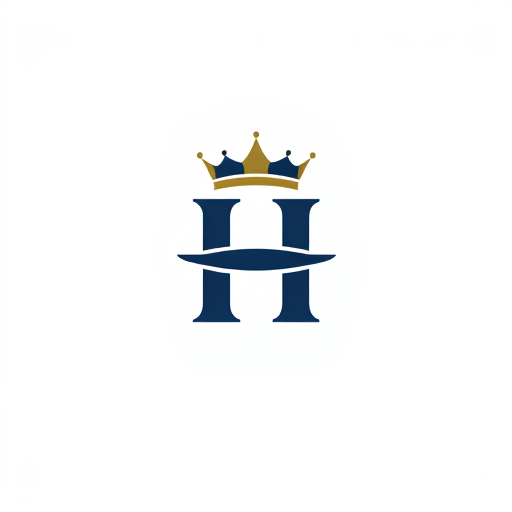 AI Design for h logo with crown