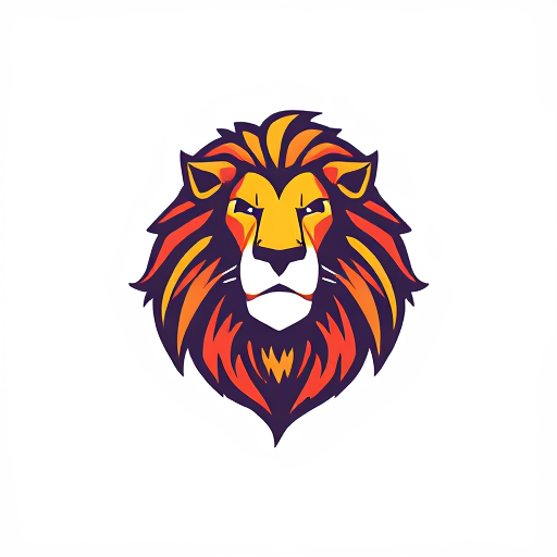 AI Design for hello mobile logo with lion hair to
