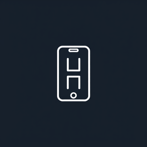 AI Design for The phone's outline forms the shape of the letter "H."