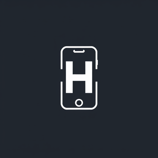 AI Design for The phone's outline forms the shape of the letter "H."