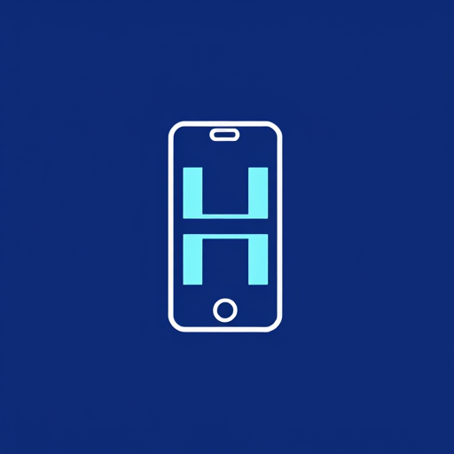 AI Design for The phone's outline forms the shape of the letter "H."