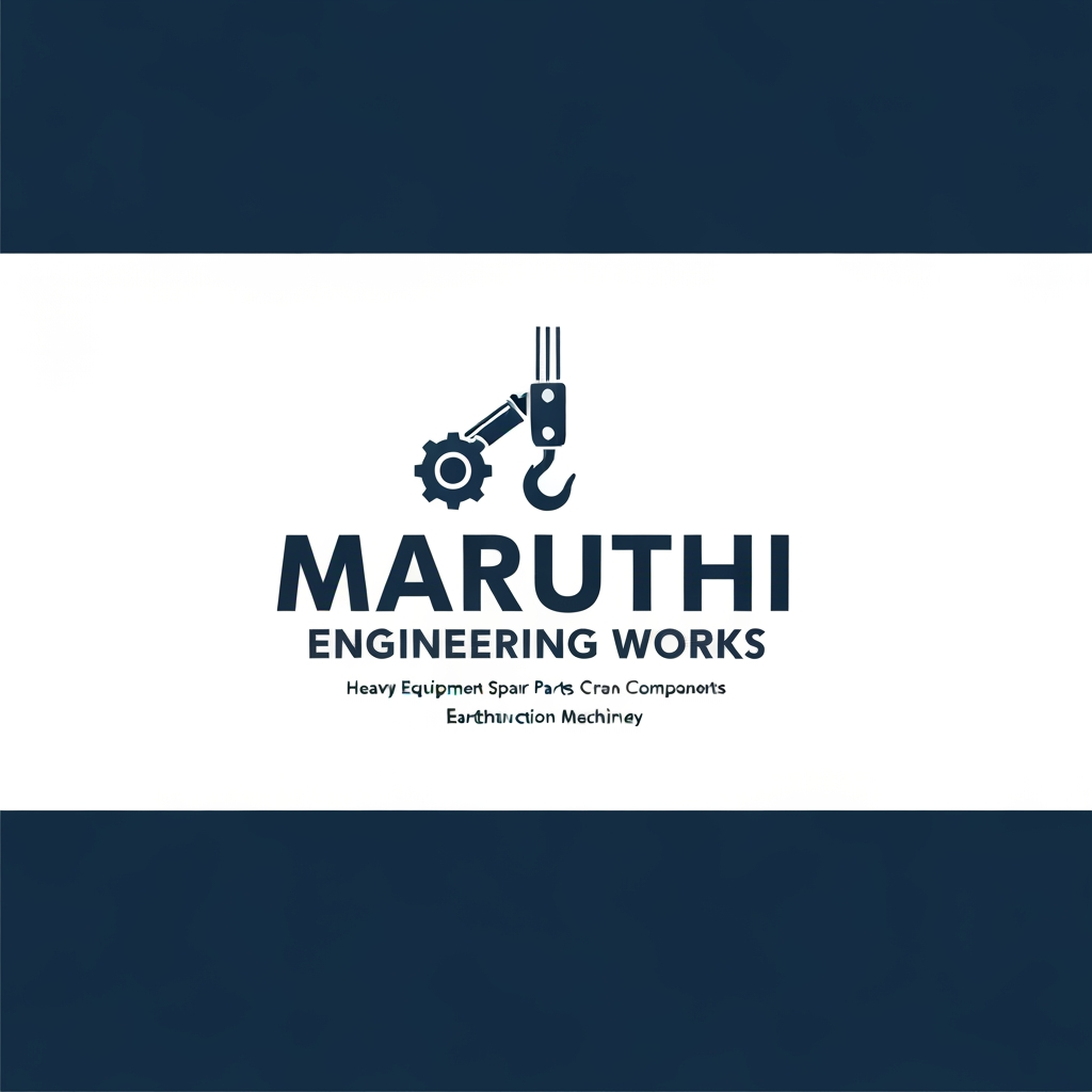 AI Design for Create a world-class engineering company logo similar in quality to Caterpillar, Komatsu, Liebherr, Bosch, or SKF branding.
Business Name:
MARUTHI ENGINEERING WORKS
Industry:
Heavy Equipment Spare Parts
Crane Components
JCB Spare Parts
Earthmoving Machinery
Icon:
Minimal gear combined with a crane hook and hydraulic cylinder.
Style:
Swiss design
Flat vector
Premium corporate identity
Industrial precision
Strong negative space
Balanced proportions
Colors:
Industrial Blue
Charcoal Grey
Construction Yellow
High contrast, clean edges, scalable vector logo.