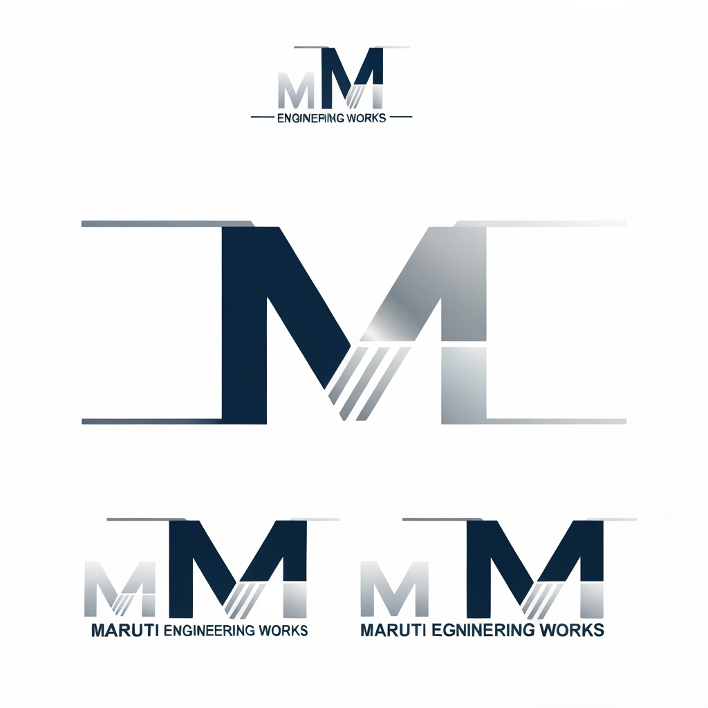 AI Design for need logo designs for maruthi engineering works... with minimal design with m as main logo