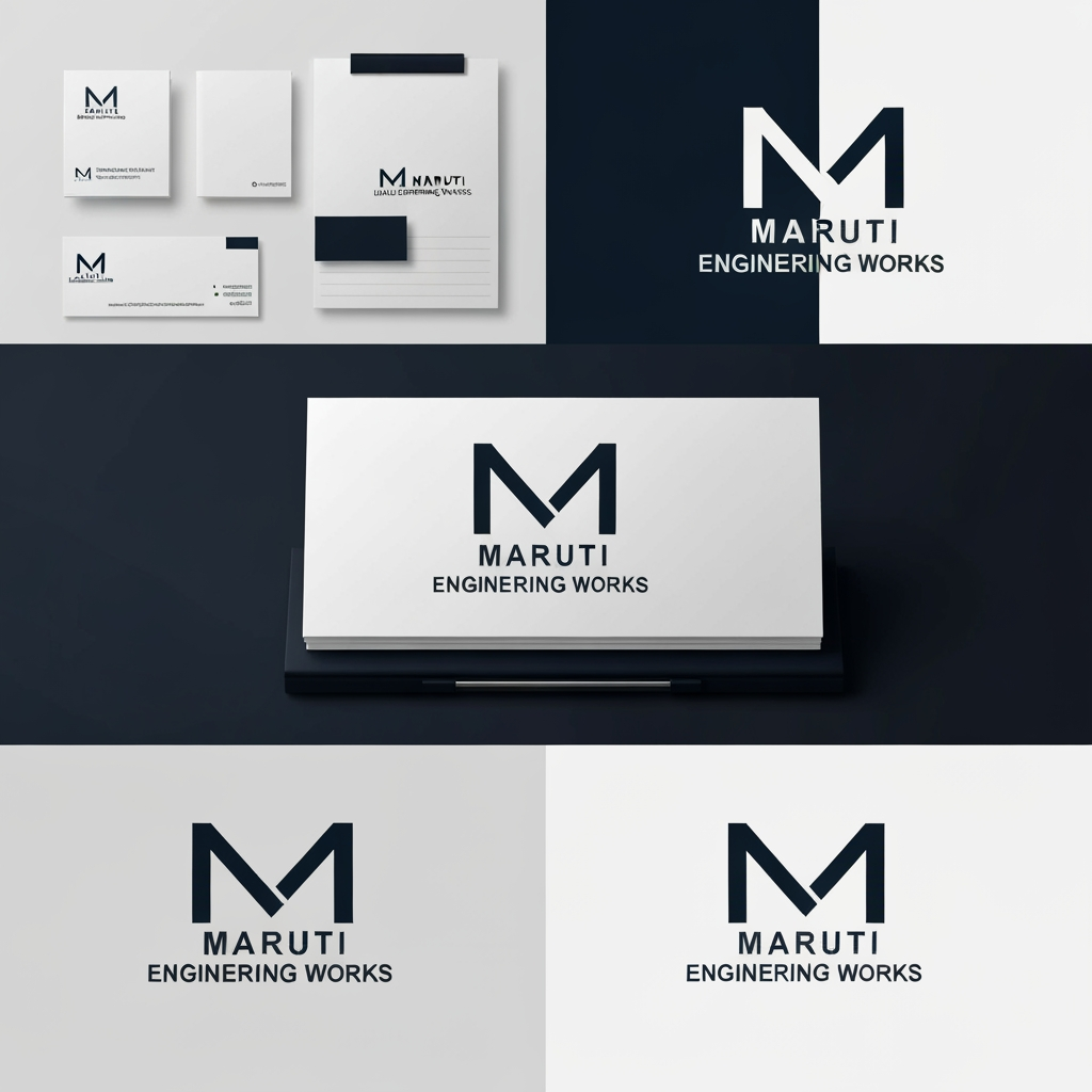 AI Design for need logo designs for maruthi engineering works... with minimal design with m as main logo