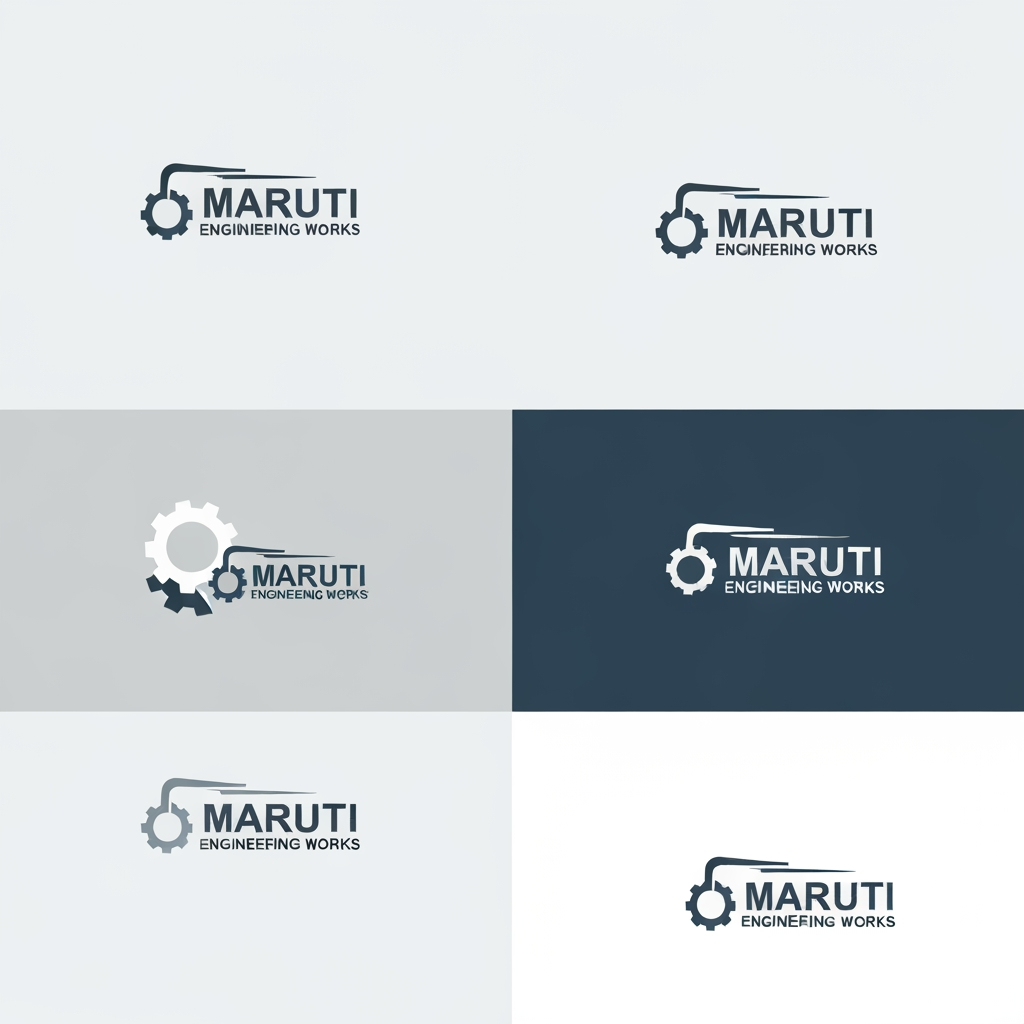 AI Design for need logo designs for maruthi engineering works... with minimal design