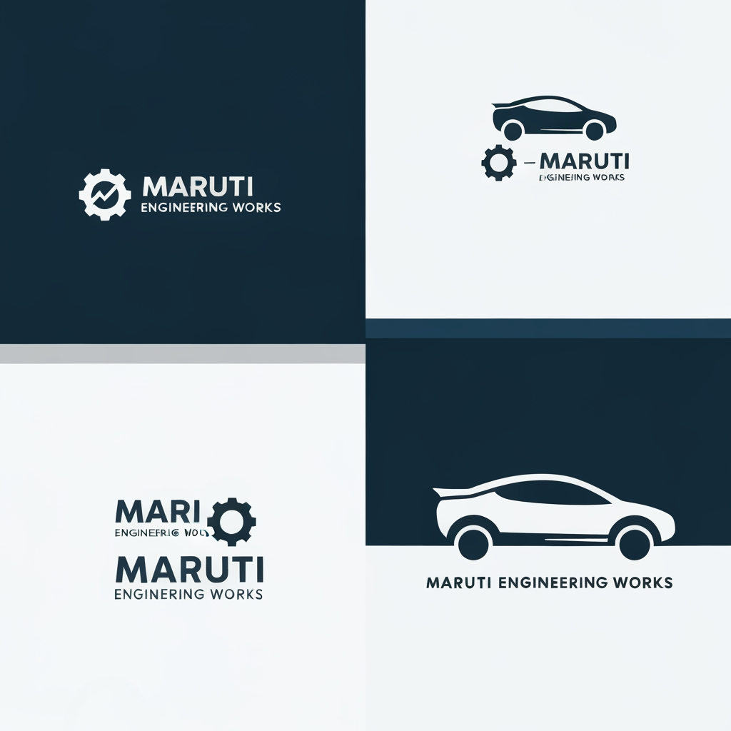 AI Design for need logo designs for maruthi engineering works... with minimal design