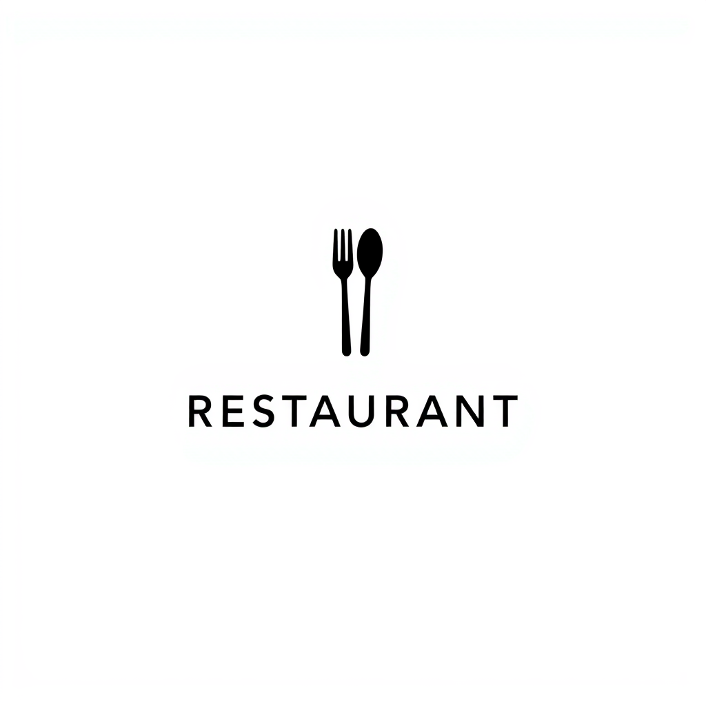 AI Design for I'm in need of a logo for my modern restaurant. The design should be minimalist and monochrome, with the restaurant's name incorporated into the design. I'm looking for a clean and simple aesthetic that conveys a contemporary feel. Key Requirements: - Expertise in minimalist design - Strong understanding of monochrome color schemes - Ability to creatively integrate text into design