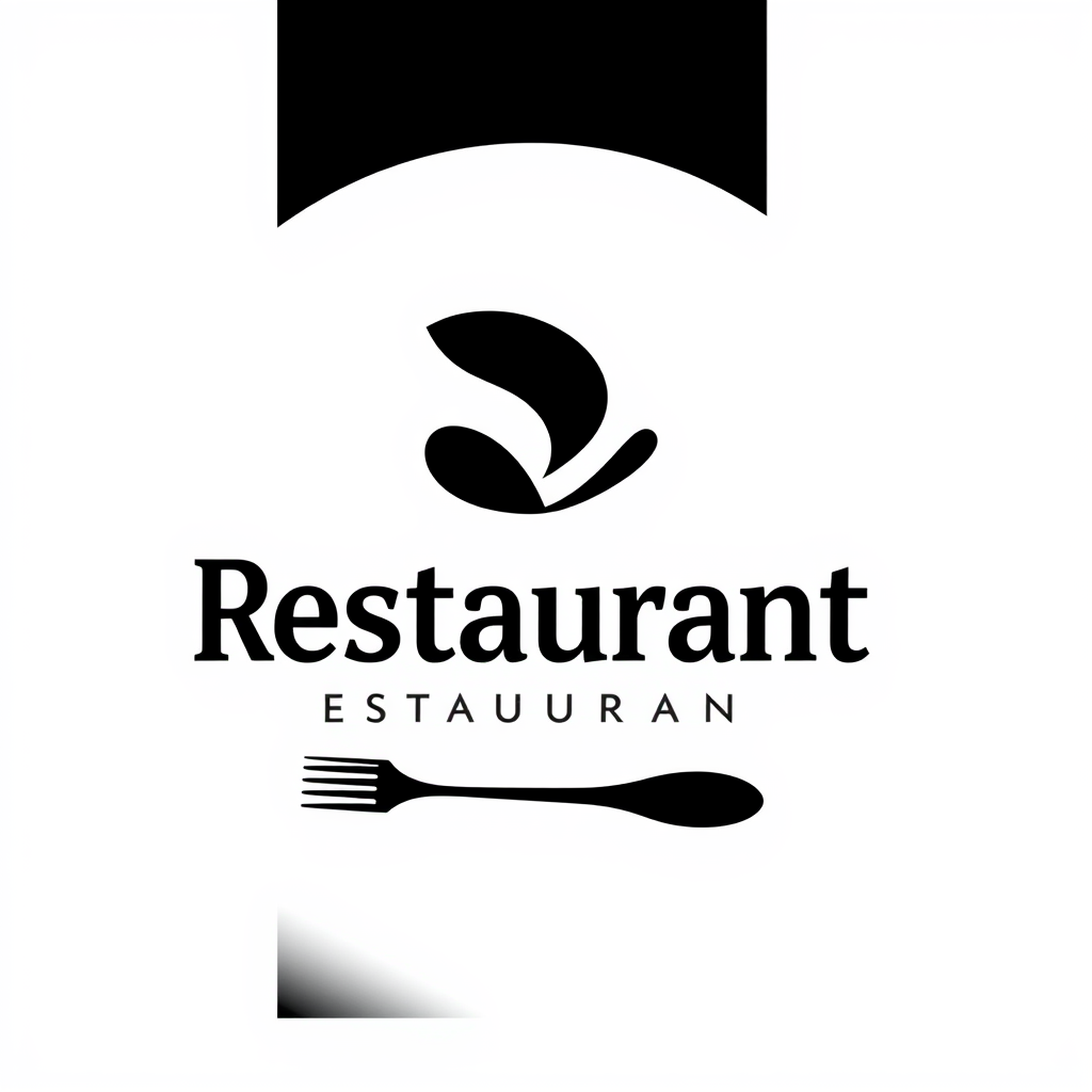 AI Design for I'm in need of a logo for my modern restaurant. The design should be minimalist and monochrome, with the restaurant's name incorporated into the design. I'm looking for a clean and simple aesthetic that conveys a contemporary feel. Key Requirements: - Expertise in minimalist design - Strong understanding of monochrome color schemes - Ability to creatively integrate text into design