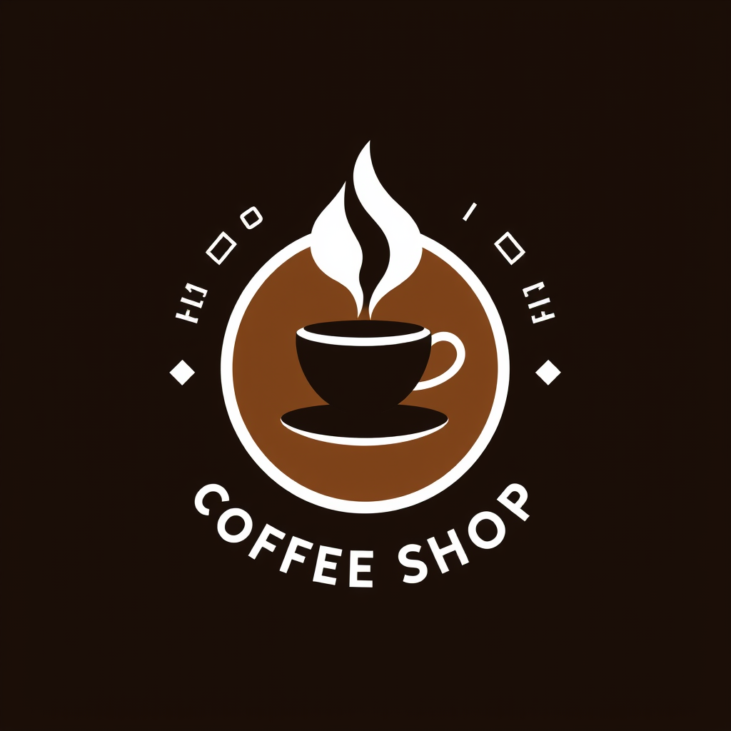 AI Design for make a modern advanced logo for a coffee shop