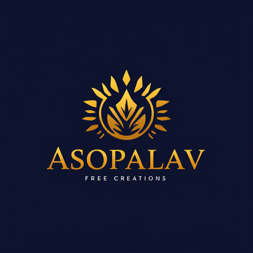 AI Design for Asopalav Creation golden gradiant other options