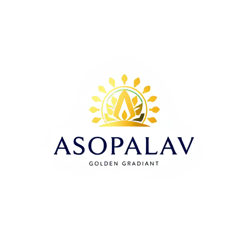 AI Design for Asopalav Creation golden gradiant other options
