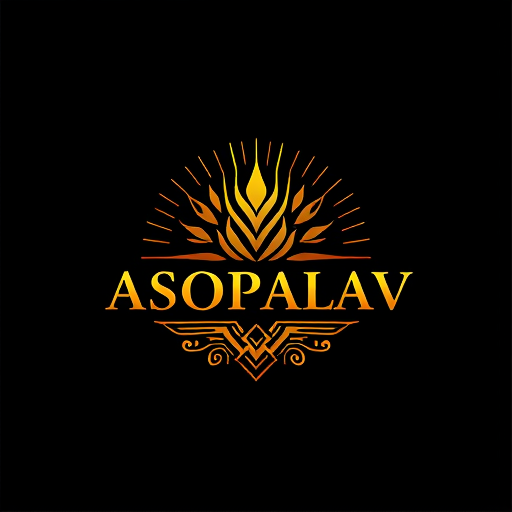 AI Design for Asopalav Creation golden gradiant