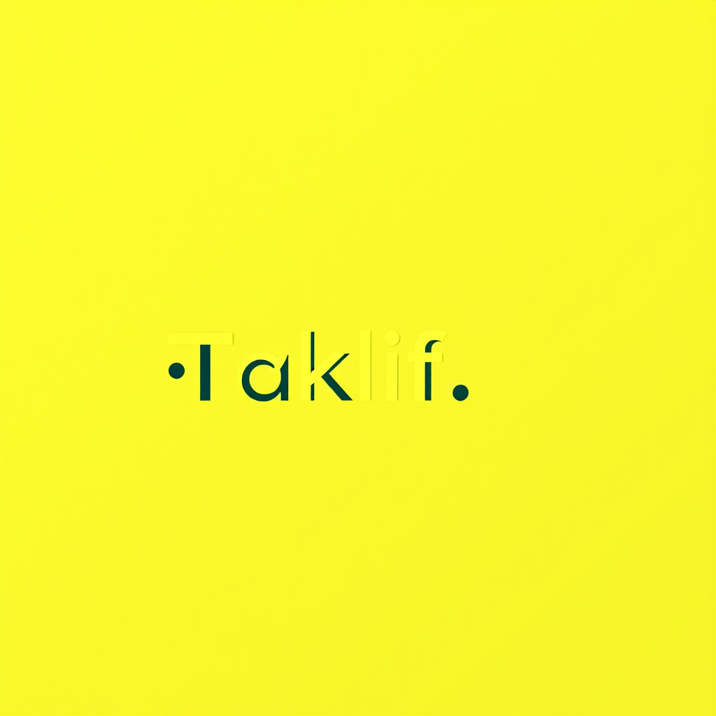 AI Design for Design a modern, tech-inspired logo for a startup called 'Taklif.AI.' The word 'Taklif' is Arabic for 'assignment.' try to make negative space with the name