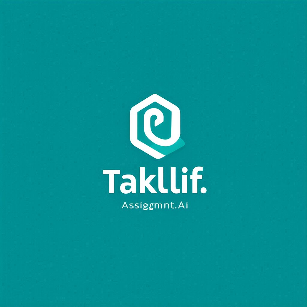 AI Design for Design a modern, tech-inspired logo for a startup called 'Taklif.AI.' The word 'Taklif' is Arabic for 'assignment.' our slogan is Empowering Instructors to Craft Unique and Original Programming, Data Science, and Math Assignments with LLMs