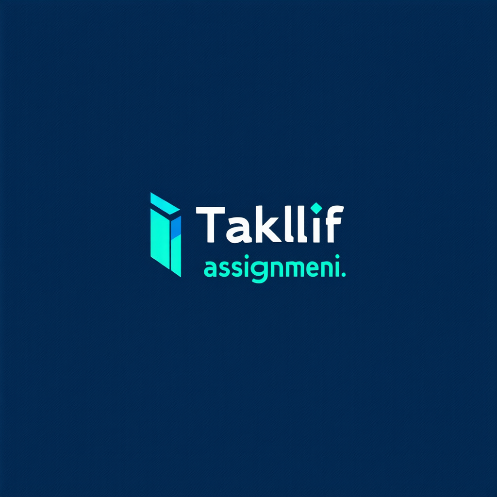 AI Design for Design a modern, tech-inspired logo for a startup called 'Taklif.AI.' The word 'Taklif' is Arabic for 'assignment.' our slogan is Empowering Instructors to Craft Unique and Original Programming, Data Science, and Math Assignments with LLMs