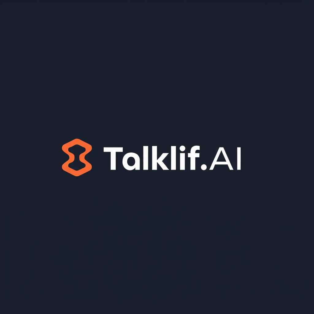 AI Design for Design a modern, tech-inspired logo for a startup called 'Taklif.AI.' The word 'Taklif' is Arabic for 'assignment.' try to make negative space with the name